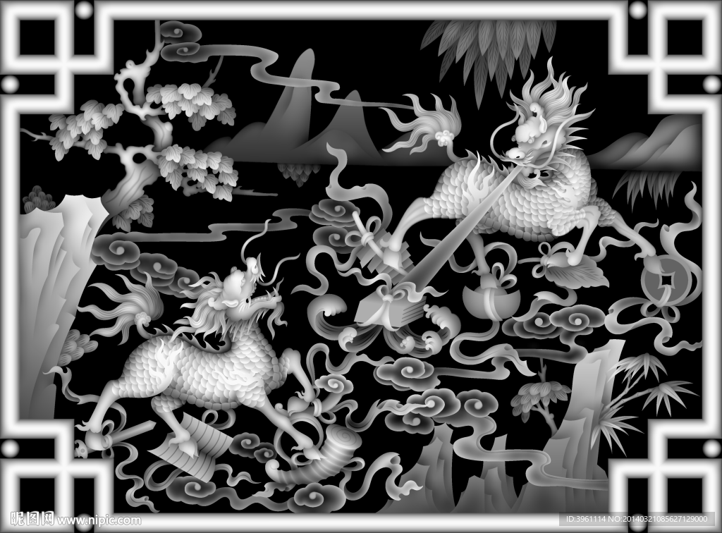 浮雕灰度图
