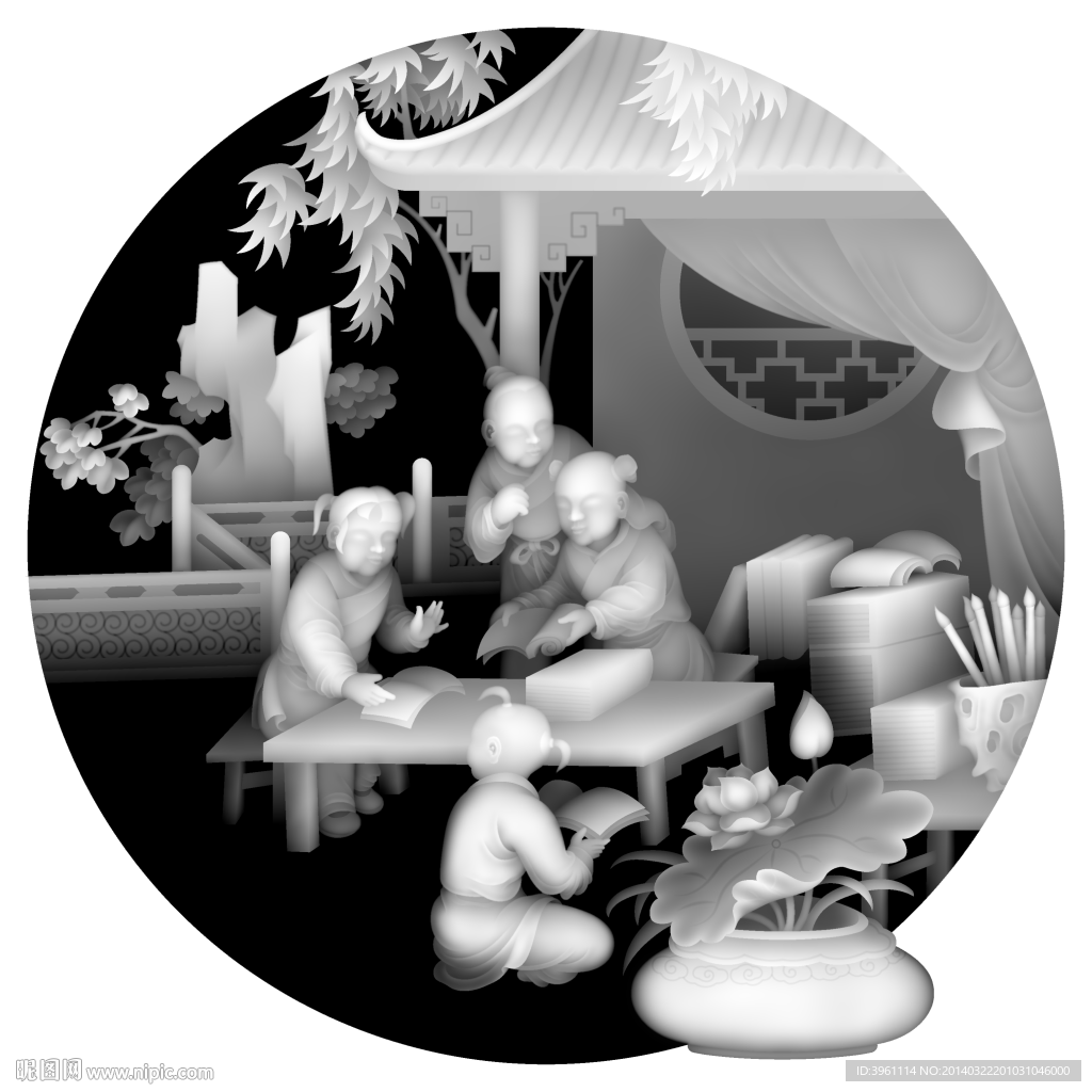 浮雕灰度图