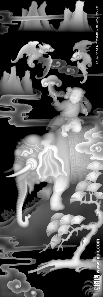 浮雕灰度图