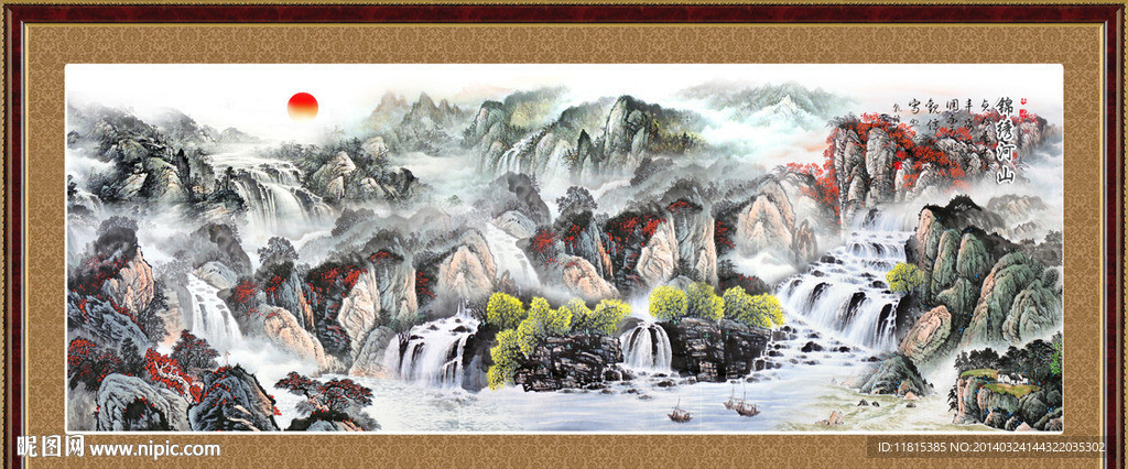 巨幅山水画