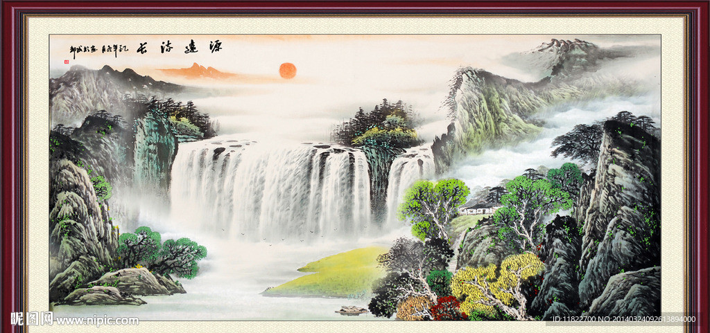巨幅山水画