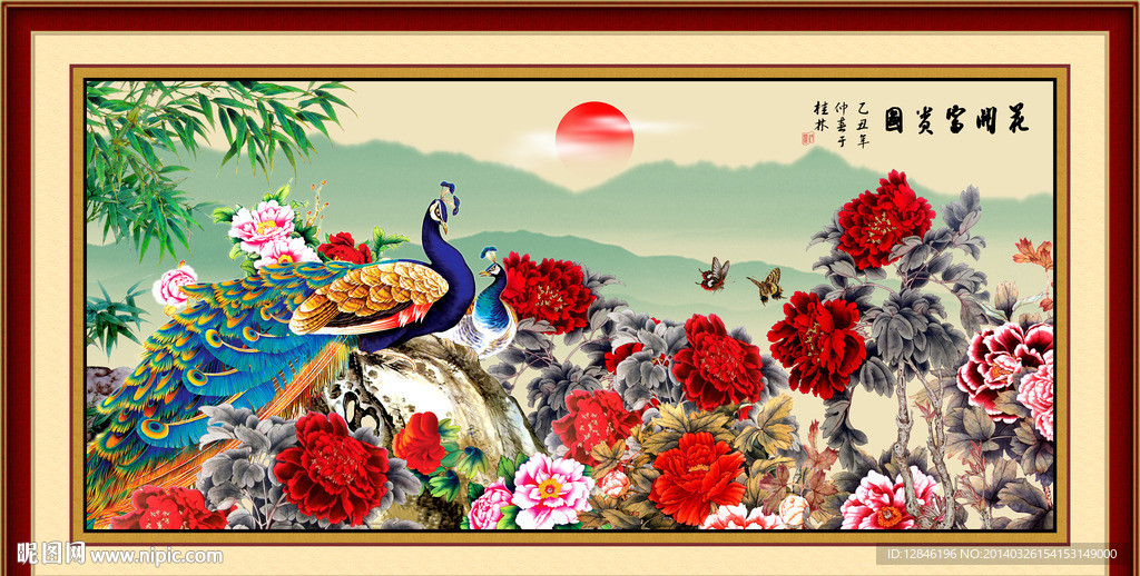 牡丹国画