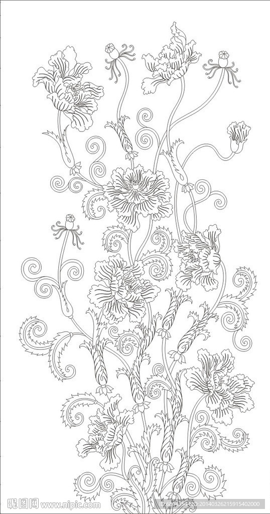 虞美人(未闭合路径)