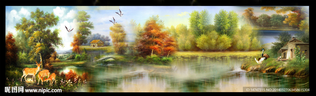 欧式风景油画
