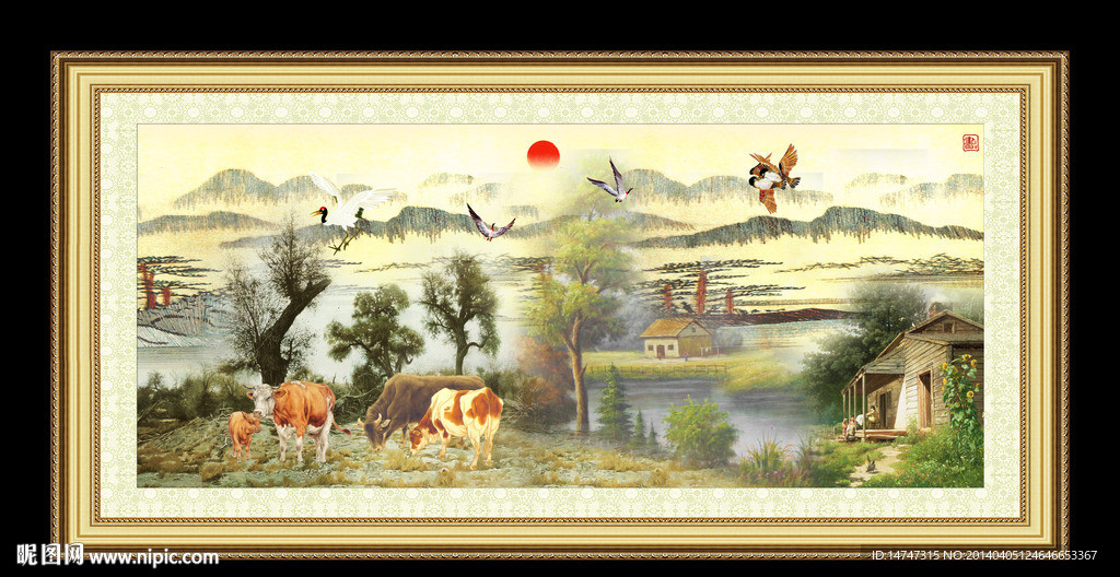 欧式风景油画