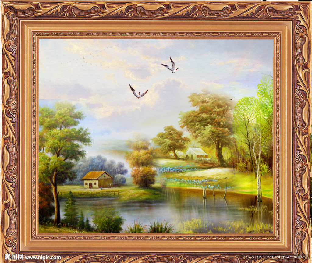 欧式风景油画