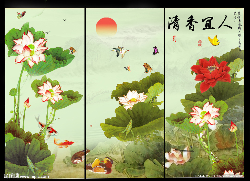 荷花图