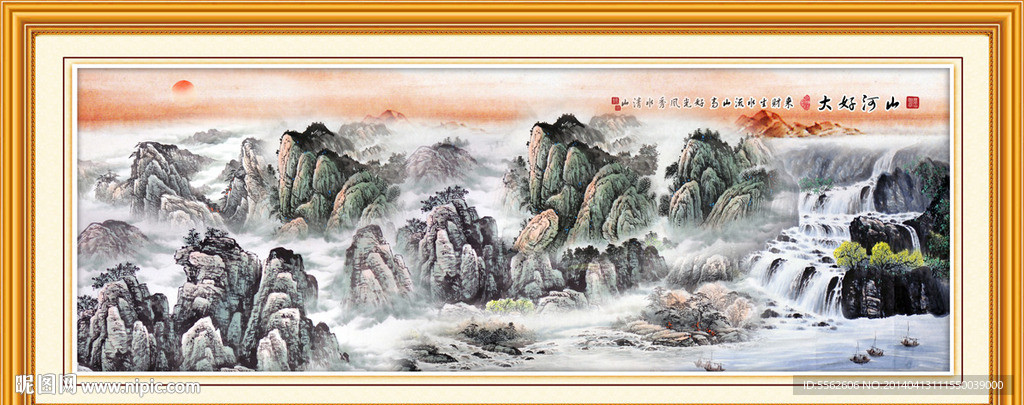 巨幅山水画
