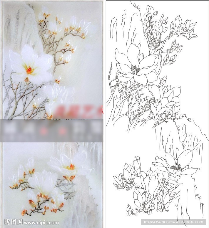 玉兰飘香（路径未闭合