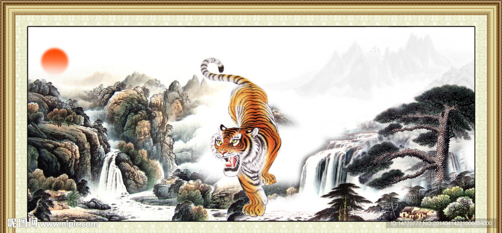 国画老虎图