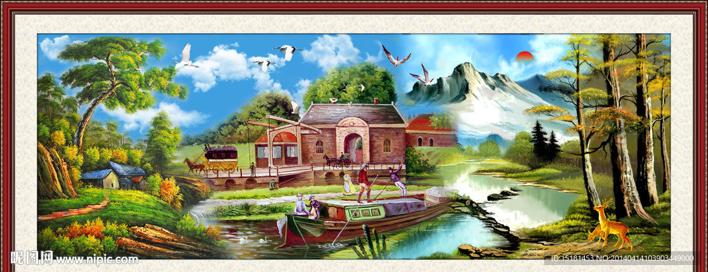 油画风景