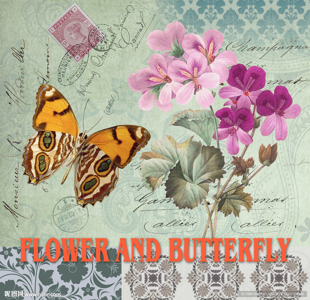 欧美花卉装饰画