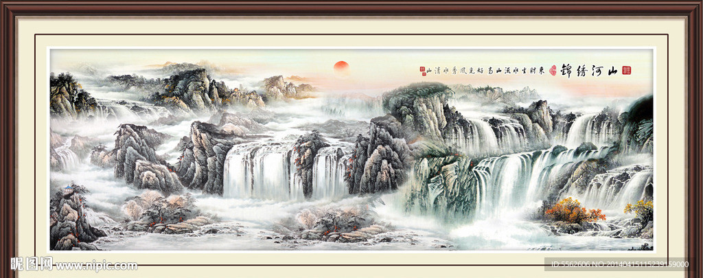 巨幅山水画
