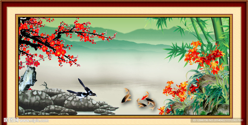 国画梅花