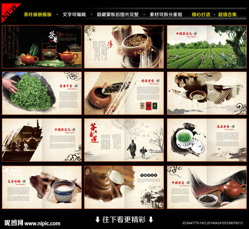 茶叶画册