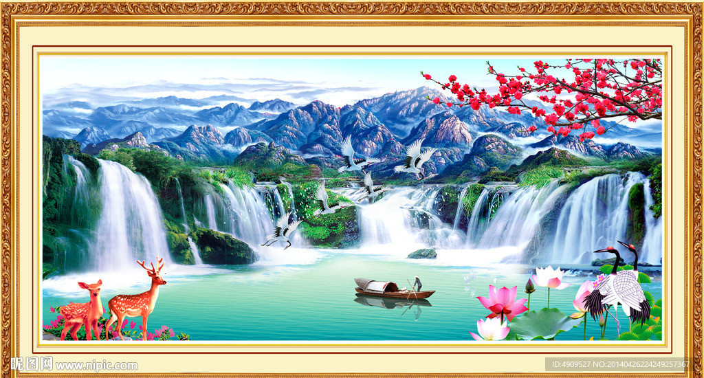 大厅山水画