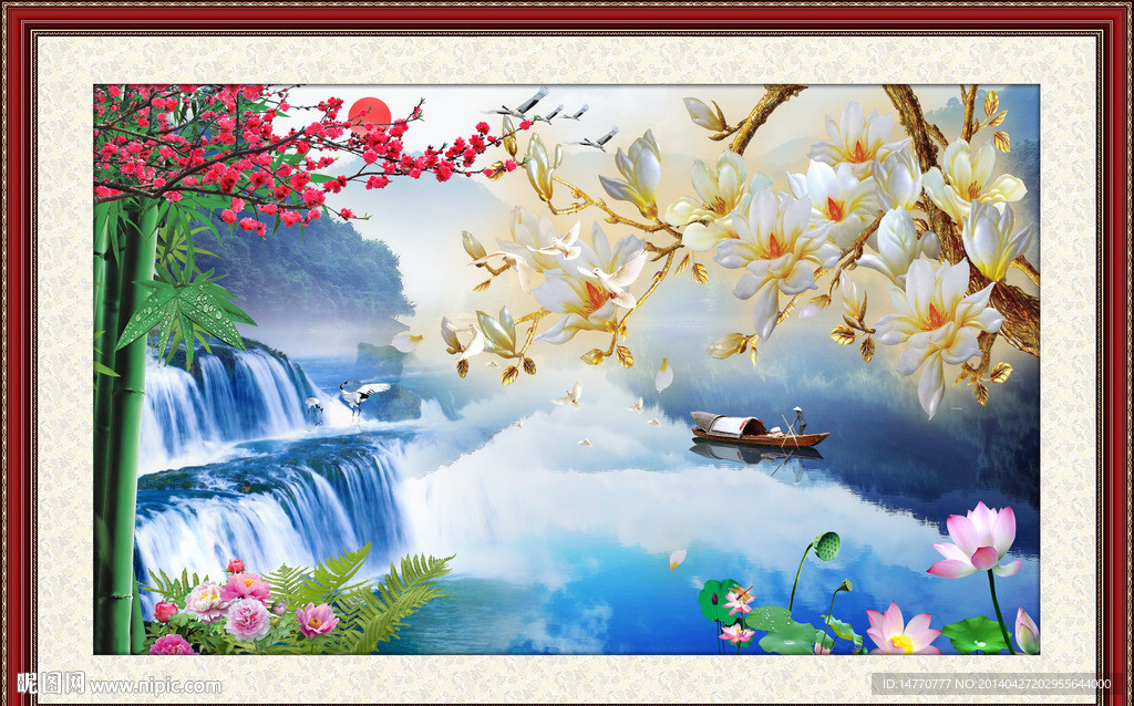 风景画玉兰