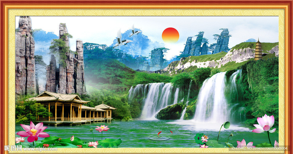 客厅山水画