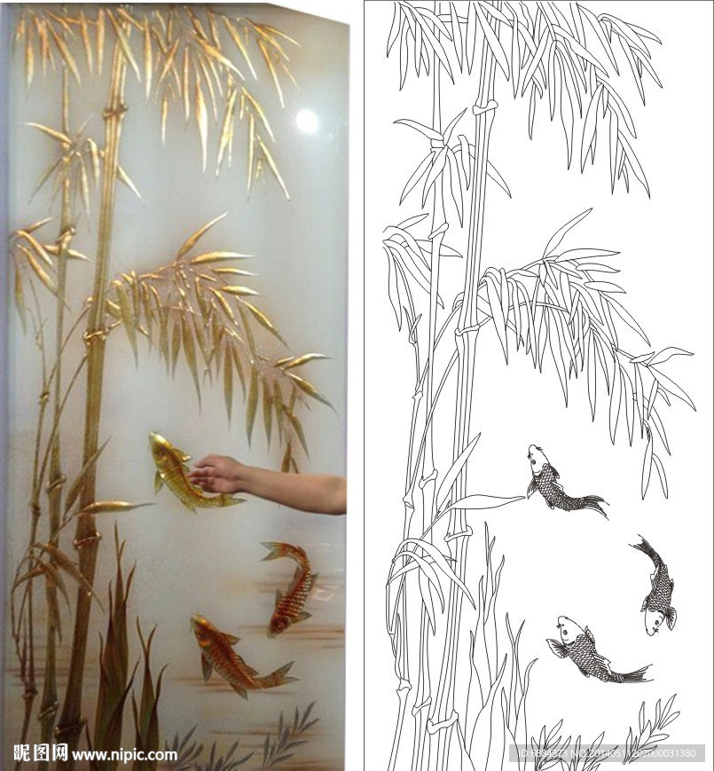 金丝竹 竹子鱼 水草