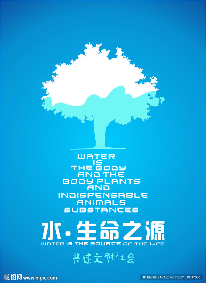 环保招贴海报生命之源