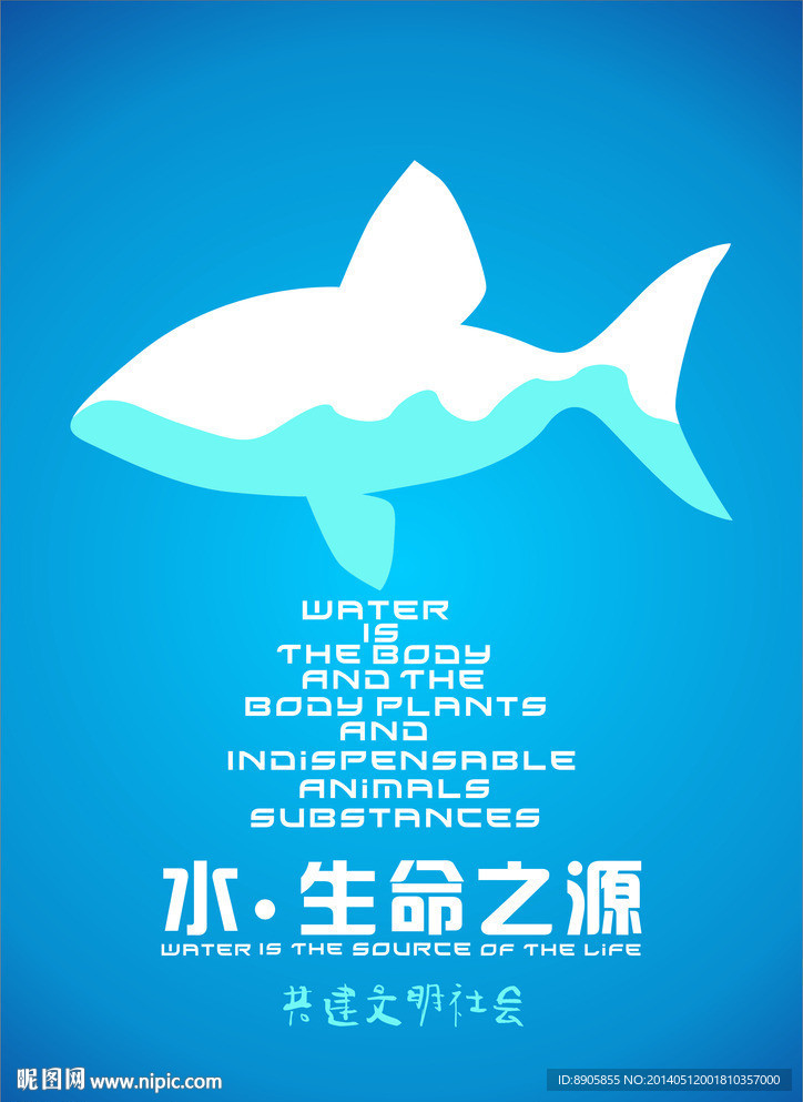 环保招贴海报生命之源