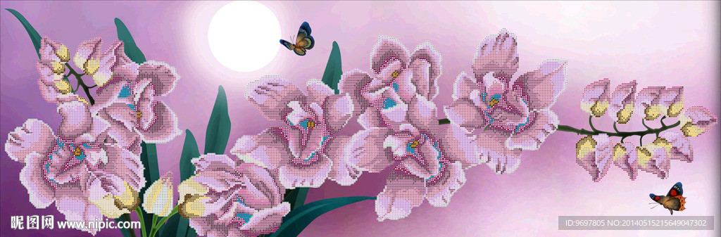 花开富贵钻石画