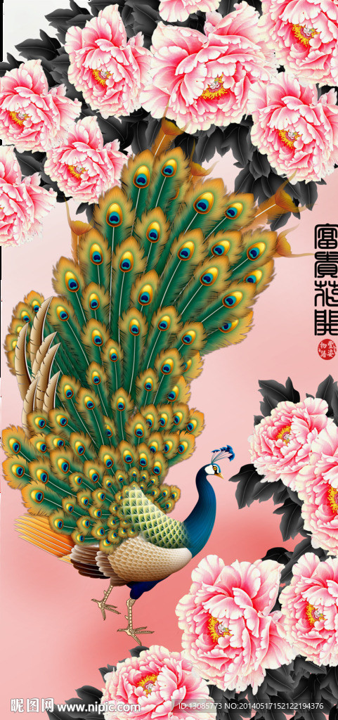 钻石画花开富贵牡丹