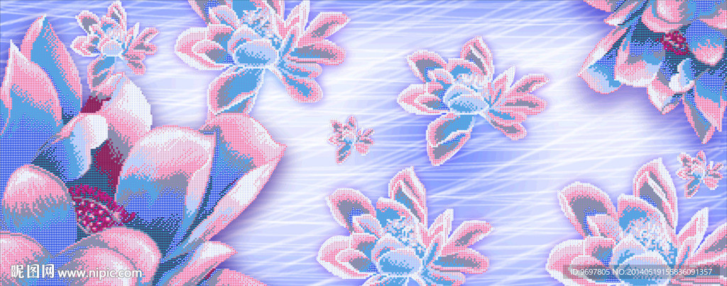 花开富贵钻石画