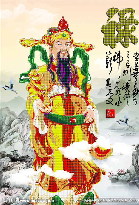寿星钻石画