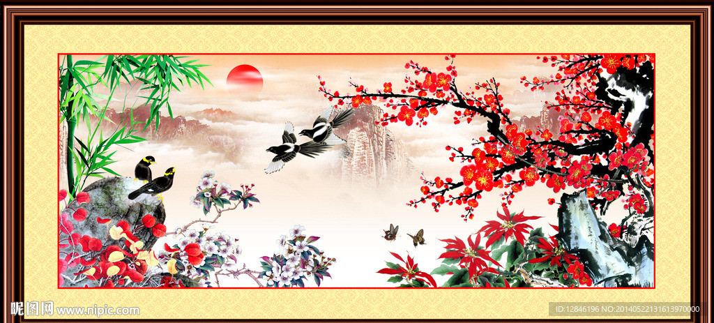 红梅报春