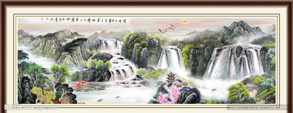 国画山水画