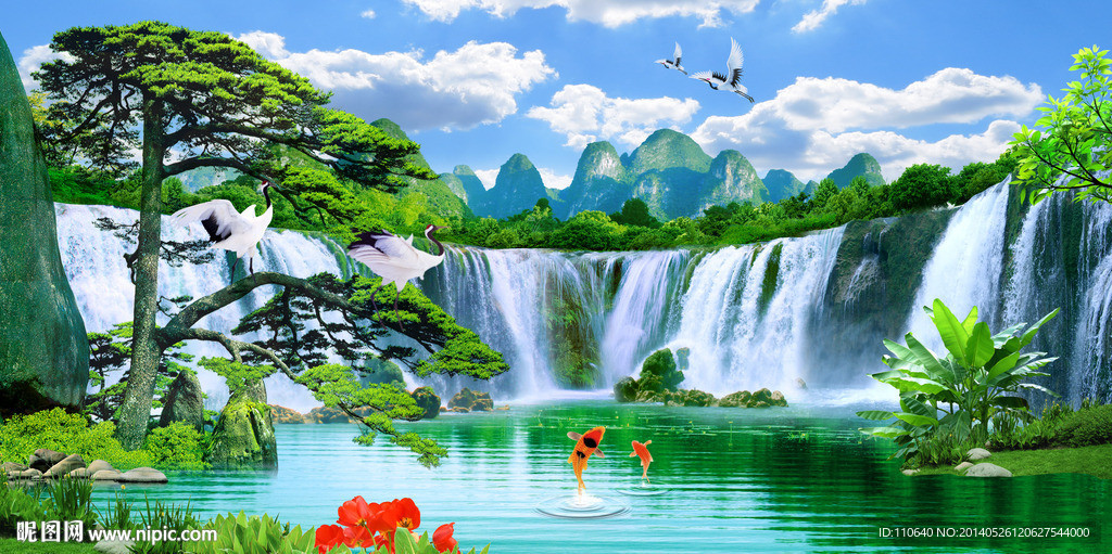 巨幅山水画