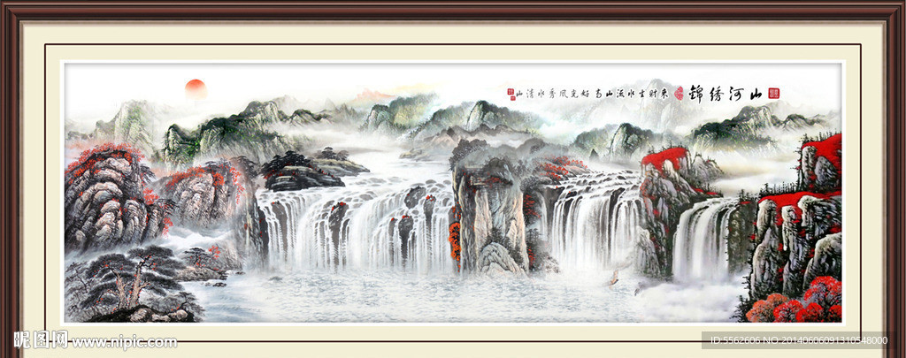 巨幅山水画