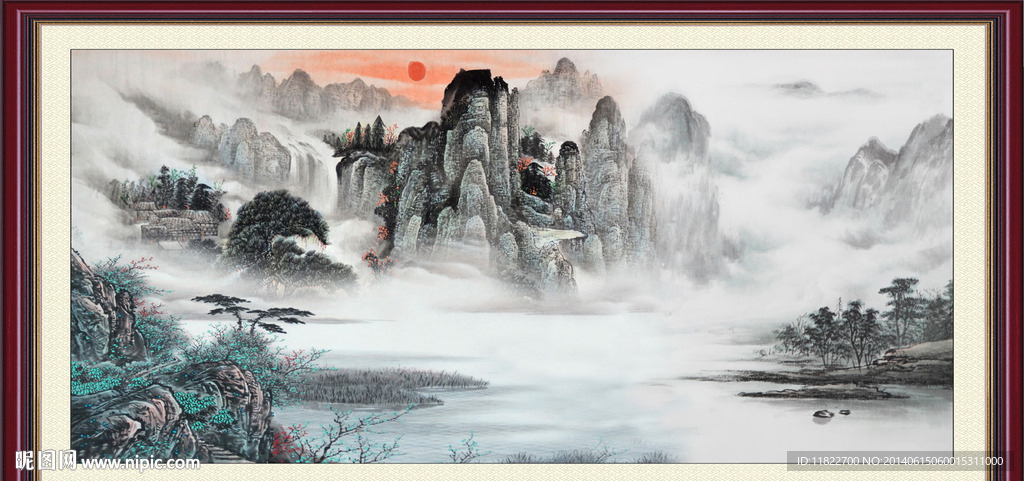 客厅山水画