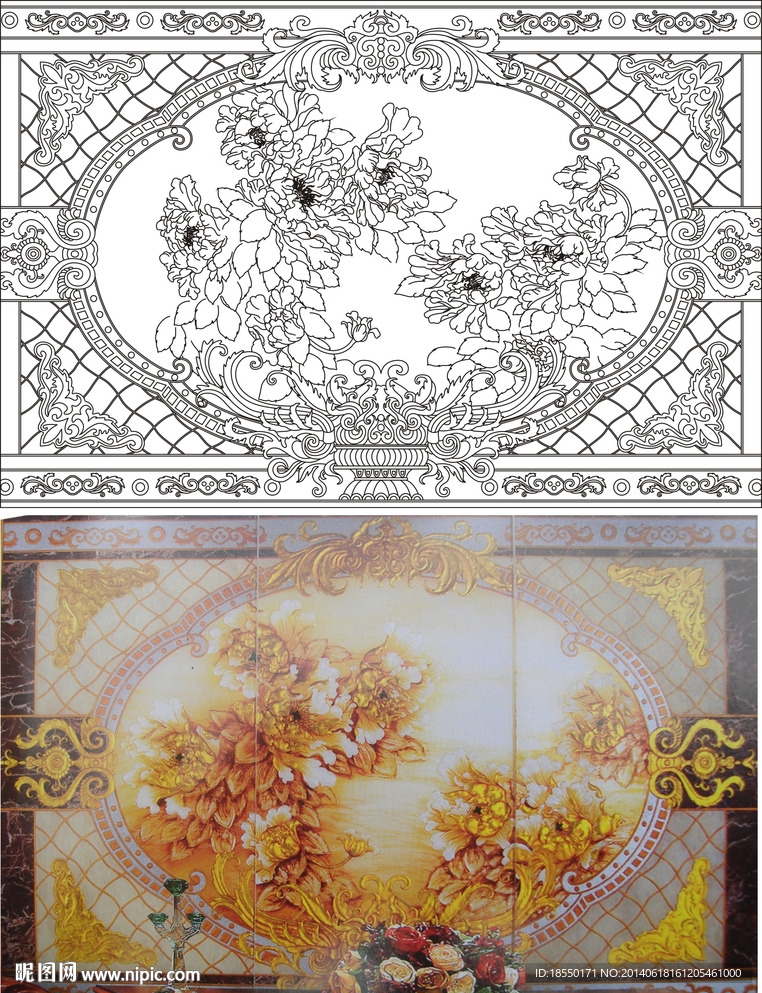 欧式花