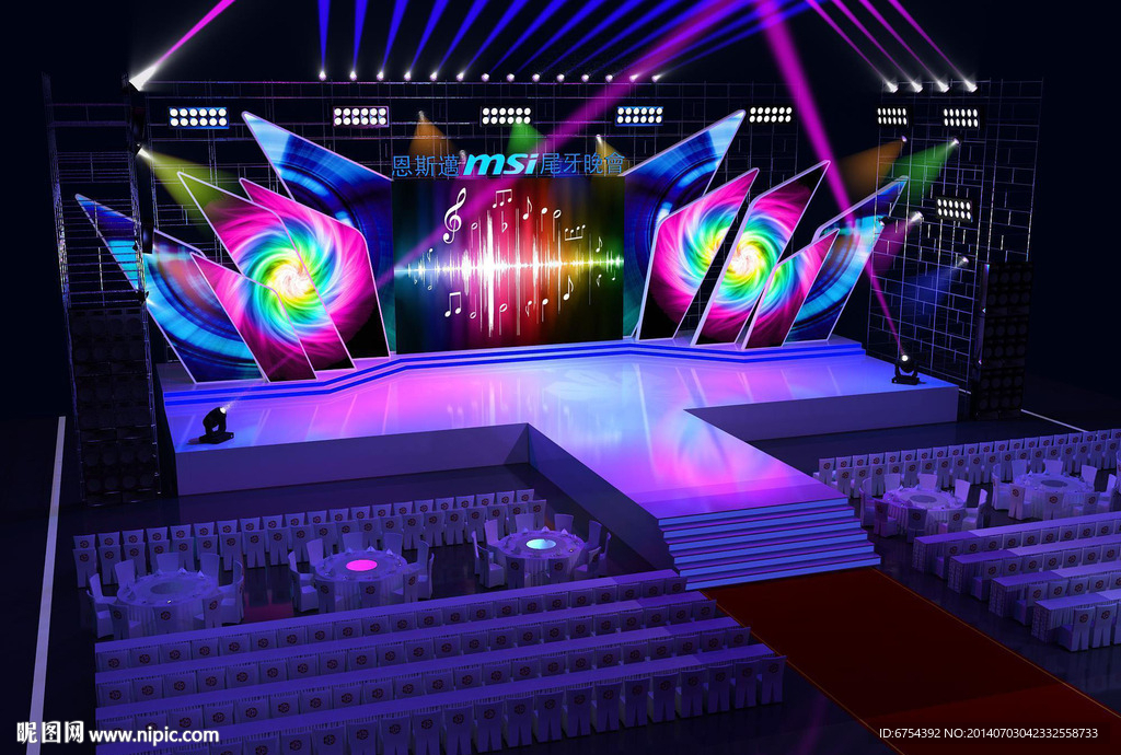 舞台展览模型