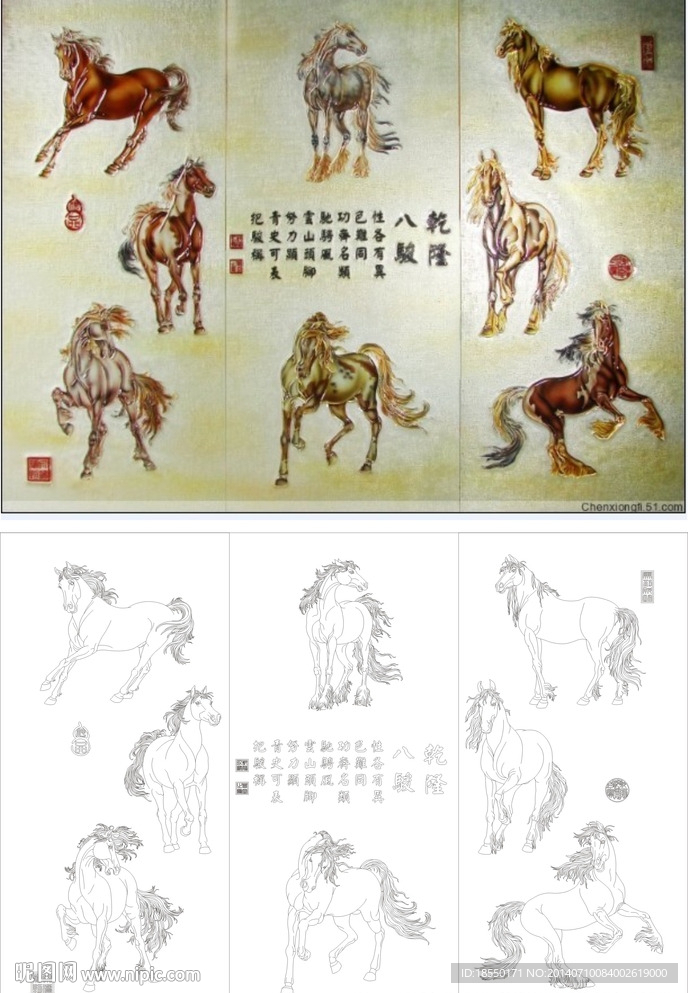 乾隆八骏