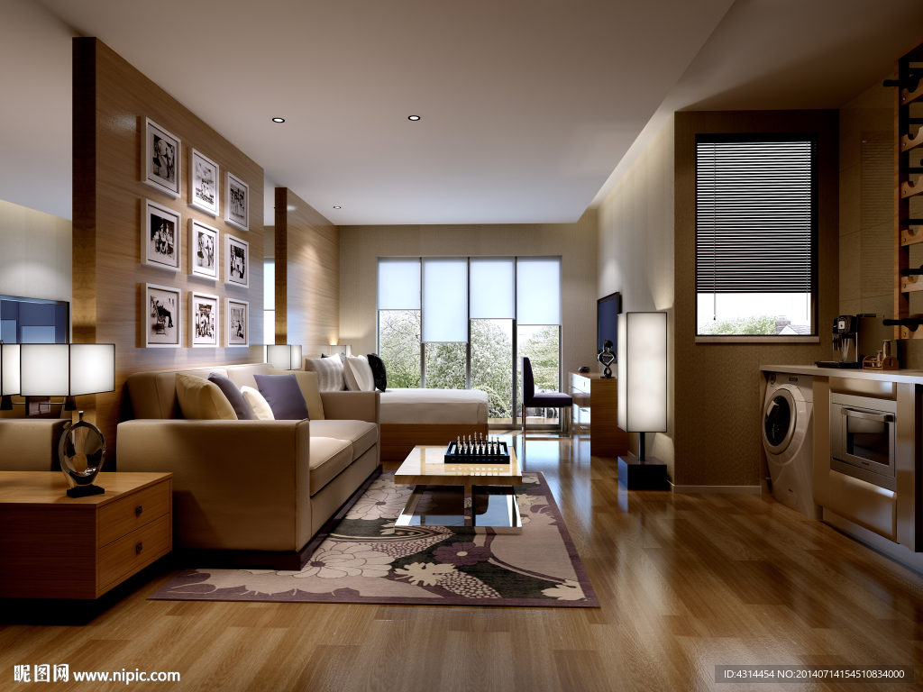 宁波·单身公寓样板房设计案|空间|室内设计|卢智圣 - 原创作品 - 站酷 (ZCOOL)