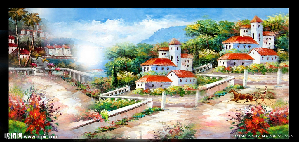 地中海油画