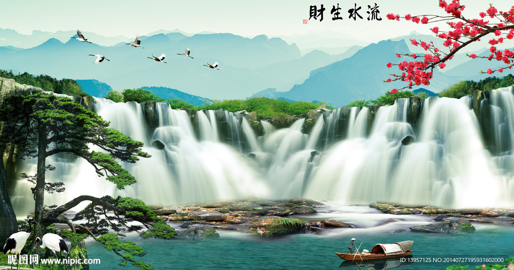 巨幅风景画