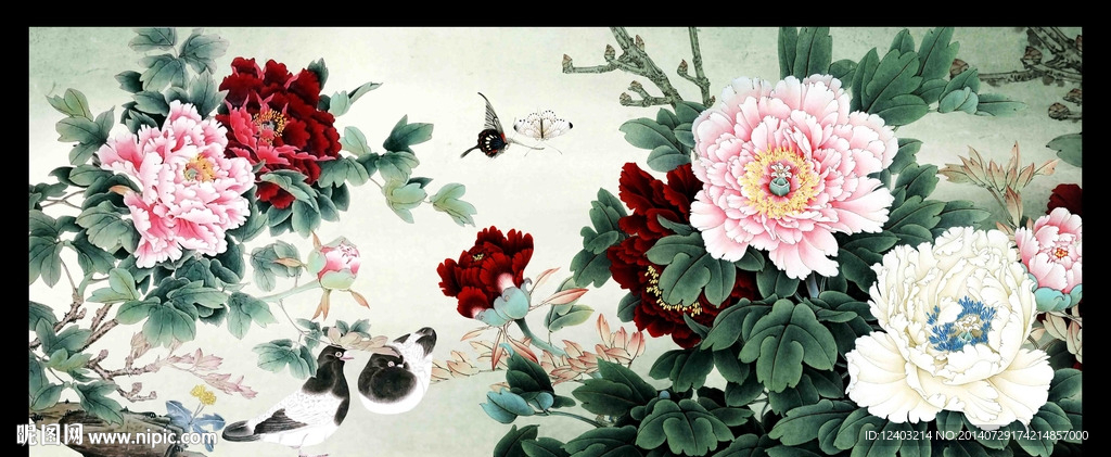 国画牡丹