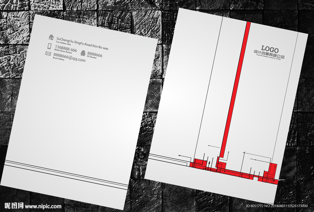 装饰公司画册封面