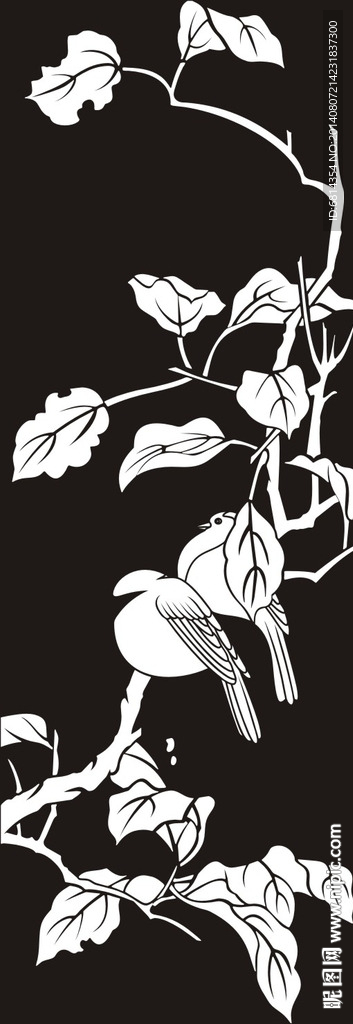 成双成对 花鸟 喜鹊 