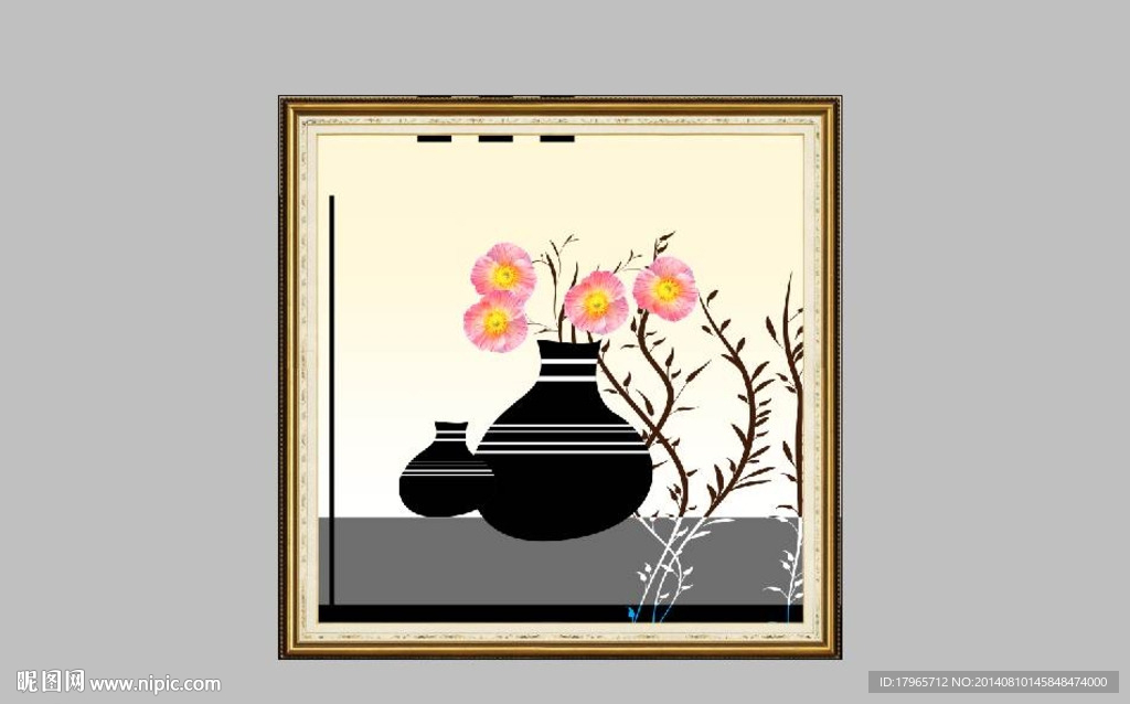 餐厅画冰晶画