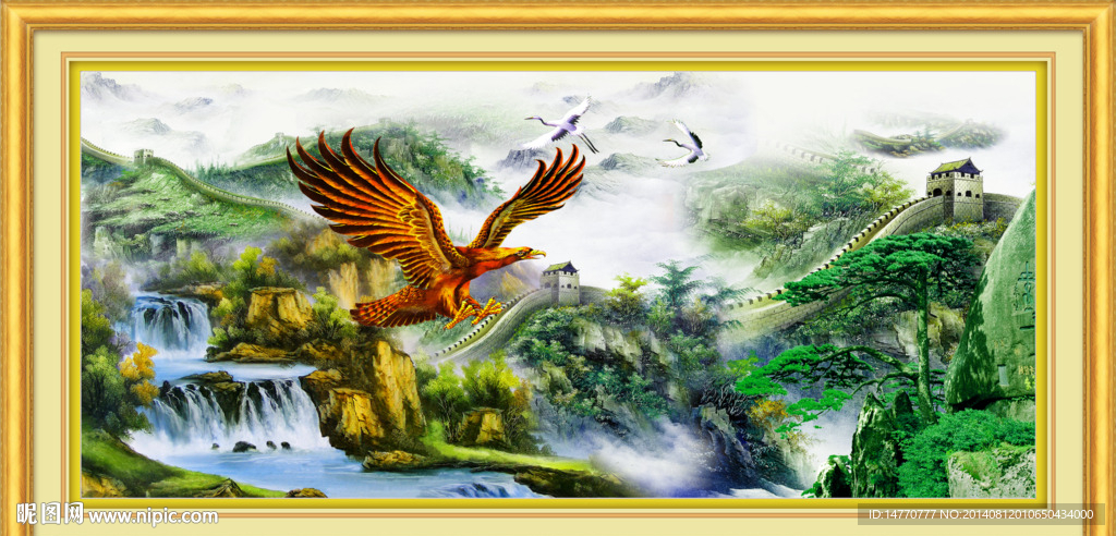 油画风景 大展宏图