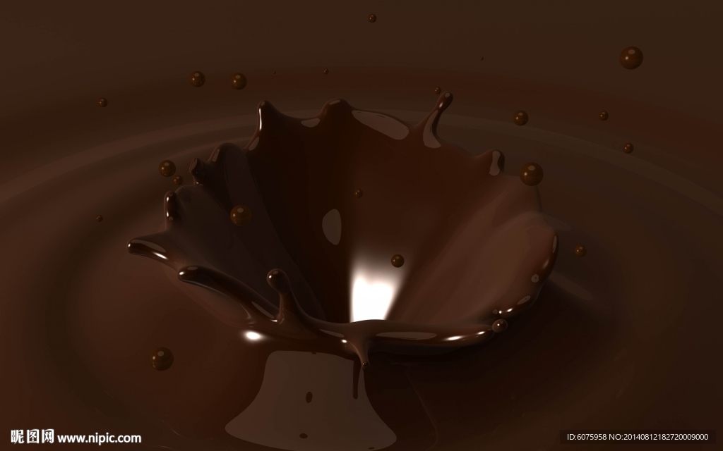 巧克力液波纹背景