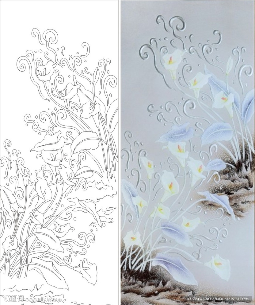 百合花 马蹄莲