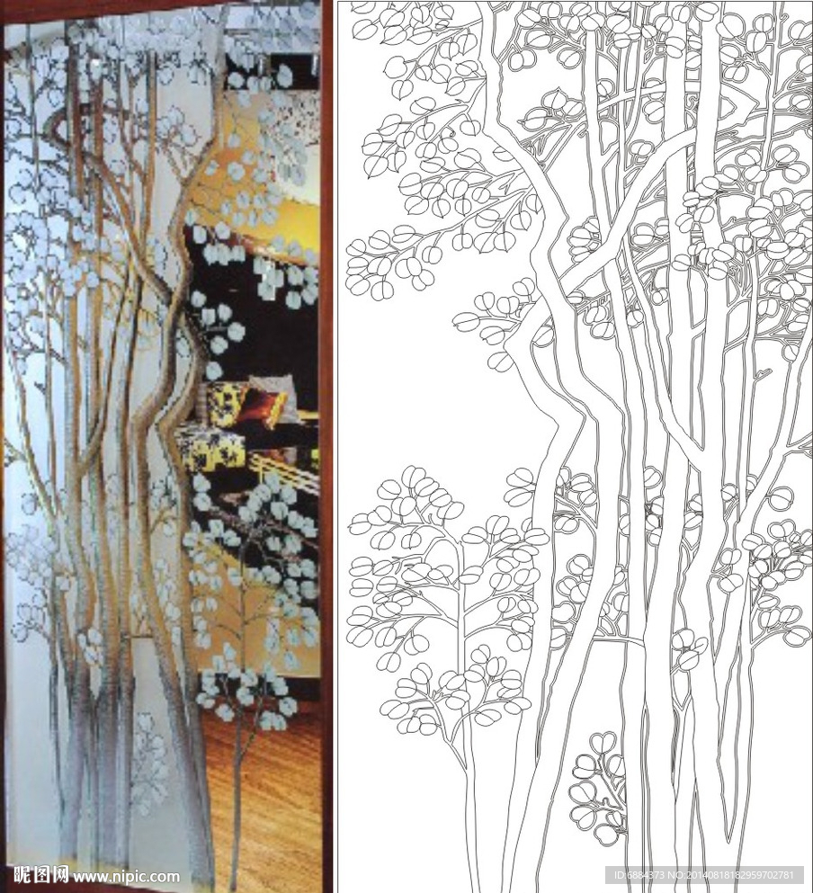 树 小花