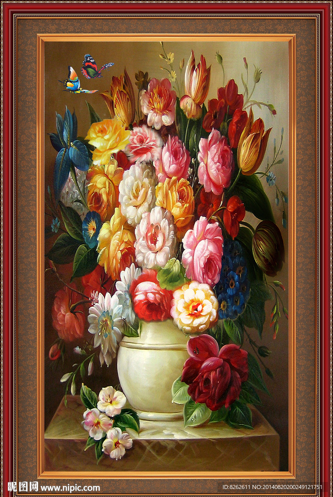 花卉油画