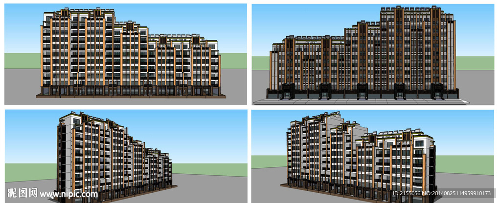 高层住宅ArtDeco建筑